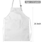 SATINIOR 8 Set Kids Apron and Chef Hat Set Kids Apron with 2 Pockets Adjustable for Boys Girl's Cooking Baking Painting (White,