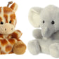 Aurora Palm Pals Set Of Two - Stomps Elephant And Safara Giraffe