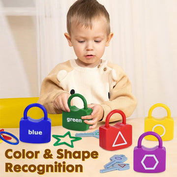 Yydeek Montessori Toys For 3 Year Old, Lock And Key Toy For Toddler, Color And Shape Matching Game For Preschool Learning Kindergarten Activities