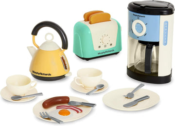 Casdon Morphy Richards Toys - Complete Kitchen Set - Toy Appliance Playset for Kids with Toaster, Coffee Maker, Kettle, Play Foo