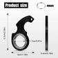 2Pcs Key Chain Spinner Toys 0.67' Inner Diameter With 2Pcs Key Rings, Finger Fidget Keychain Key Ring Spinner Toy Gifts For Kids Adults Finger Exercising Anxiety Relief (Black, Silver)