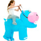 One Casa Blow Up Party Costume,Inflatable Costumes for Kids,Riding Hippo Costume,Halloween Costumes for Girls Boys (7-10YRS)