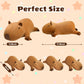 Sqeqe Stuffed Capybara Plush - Cute Capybara Mommy With 4 Babies Surprise Soft Animal Toy Christmas, Valentine'S, Birthday Gifts