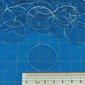 Litko Clear Circular Miniature Bases | 1.5Mm Thick | Round Figure Stands For Wargaming Boardgaming And Collectible Figures (35Mm Clear Round Bases - 25 Pack)