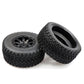 Acekeeps 1/10 Rc Short Course Truck Wheels And Tires Combo (Pre-Glued, Hex 12Mm) For 1/10 Traxxas Slash 2Wd/4Wd Losi Tenacity Re