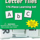 Eureka Tub Of Letter Tiles Back To School Classroom Supplies Educational Toy, 1'' X 1'' Tiles, 176 Pc