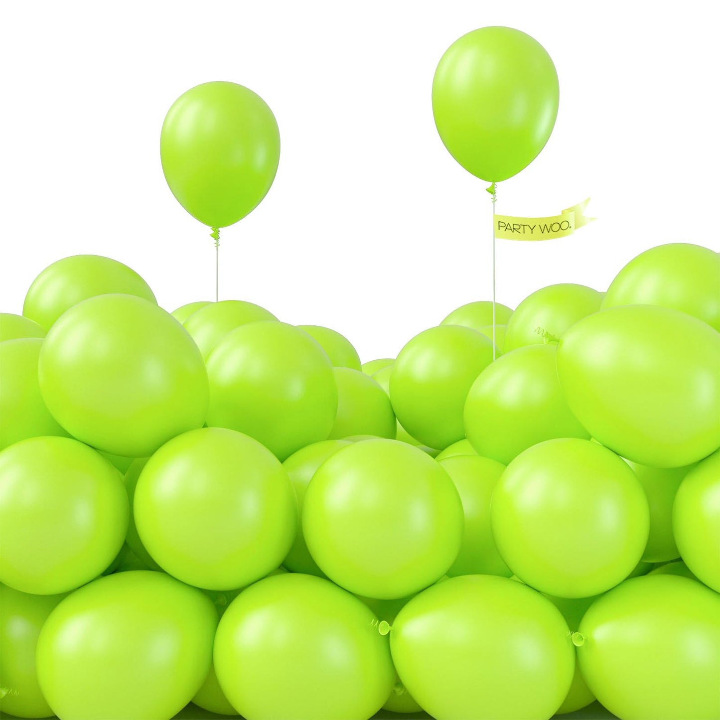 Partywoo Lime Green Balloons, 50 Pcs 5 Inch Lime Balloons, Yellowish Green Balloons For Balloon Garland Or Balloon Arch As Party Decorations, Birthday Decorations, Baby Shower Decorations, Green-Y6