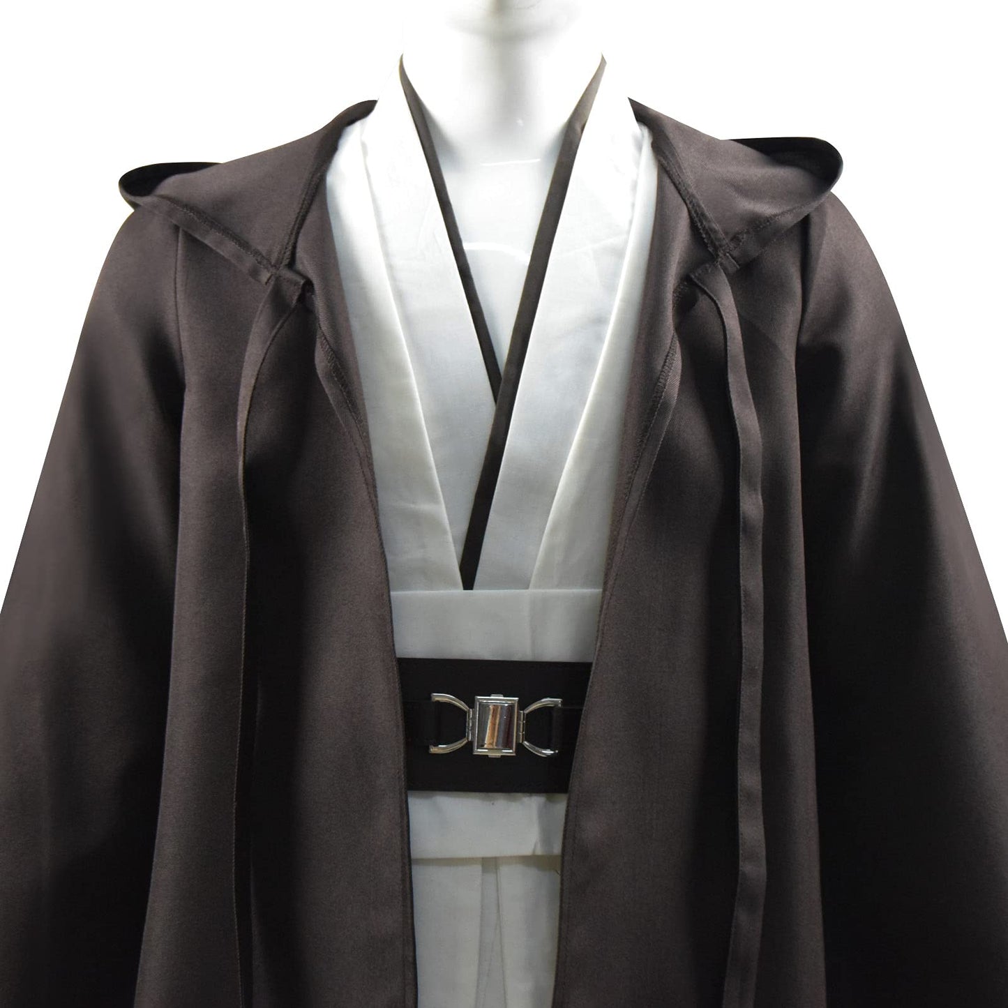 Rongxu Kids Tunic Costume Hooded Robe Outfits Full Set Halloween Cosplay Costume (Small, White Full Set)