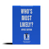 BuzzHound Whos Most Likely to Office Game - 60-Card Set for Team Bonding & Office Parties - Fun and Hilarious Icebreaker Game fo