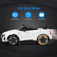 Infans 12V Kids Ride On Car, Licensed Audi Rs E-Tron Gt Electric Vehicle With Remote Control, Toddlers Battery Powered Toy With 4 Wheels Suspension, Led Headlight, Music, Mp3, Usb, Tf Port (White)