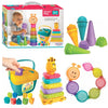 Toymate Smart Play 4-In-1 Gift Set - Educational Toddler Toys For 12-36 Months, Shape Sorter, Stacking Rings, Nesting Cups & Pre