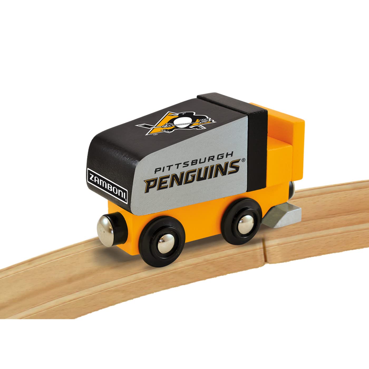 MasterPieces Wood Zamboni Toy - NHL Pittsburgh Penguins - One Size - Team Color - Model 41904
