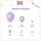 House Of Party Pastel Purple Balloons - Lavender Balloons 5/12/18 Inch, Light Purple Lilac Balloon Garland Kit For Graduation, B