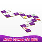 Kasfalci Fraction Dominoes Set,Math Games For Kids,Math Manipulatives,Counting Toys,Learning Games,Preschool Learning Activities
