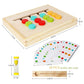 AugToy Montessori Slide Puzzle - Color & Shape Matching Educational Wooden Toy for Kids Age 3-7, Travel Gift
