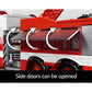 BYWbricks City Ladder Fire Truck Building Blocks Set - 711 pcs, Plastic, 11.6" x 3.74" x 5.03", Model 03031, Gift