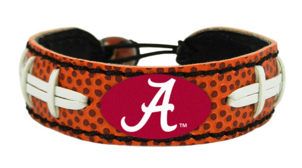 NCAA Alabama Crimson Tide Classic Football Bracelet, One Size, Team Color