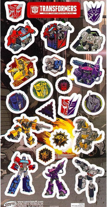 Transformers Party Favors Bundle - 12 Pack Sticker Sheets for Kids Birthday Party Goodie Bags | Party Supplies for Boys & Girls