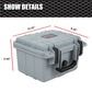 G-Plus Graded Card Storage Box Compatible With Bgs Psa Sgc Fgs Weatherproof Graded Sports Trading Cards(Small, Gray)