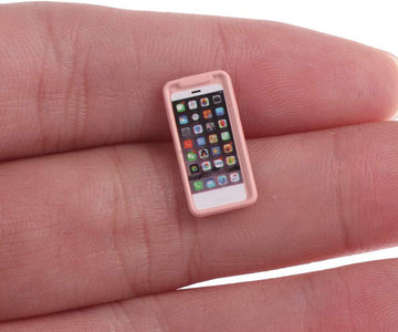 Welecom 7Pcs Dollhouse Mini Mobiles Phones Scene Miniatures Cell Phones Metal Simulation Cellular Phone Doll Phones Telephones Model Play Scene Diy 1/12 1/6 Scale Dolls House Decor Kid Pretend Toys