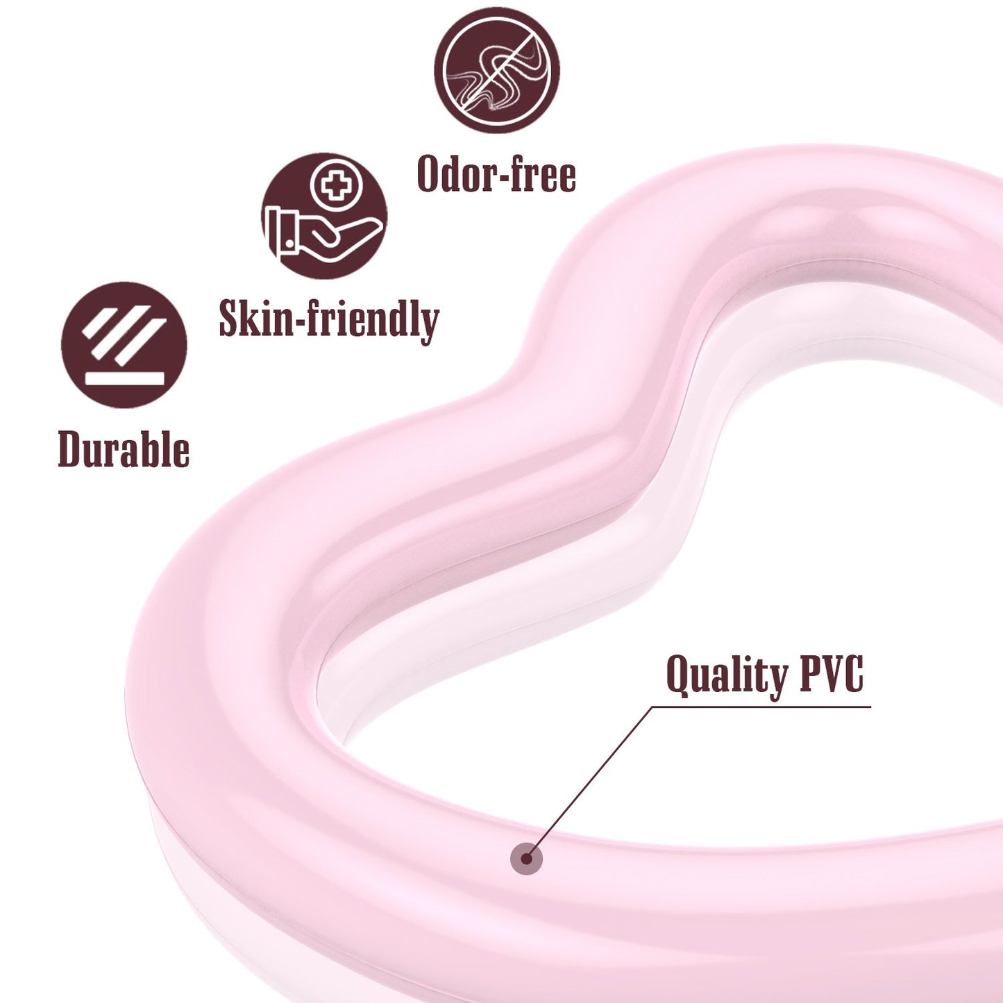 Moko Inflatable Pool Floats For Adults Kids, Clearance Bachelorette Party Decorations Heart Shaped Swim Ring Summer Swimming Tub