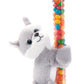 The Petting Zoo Grey Wolf Stuffed Animal Plushie Slap Bracelet, Gifts For Kids, Candypalz, Zoologee Grey Wolf Plush Toy