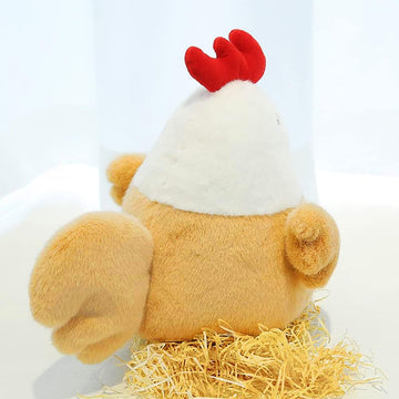 Wgxzyq Chicken Plushie Toy Chick Plush Stuffed Animal Toy Birthday Xmas Gift For Kids Boys Girls (9Inch, Yellow)