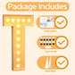 Imprsv 4Ft Marquee Light Up Letters T, Large Light Up Letters For Baby Shower Anniversary Weeding Room Decor, Big Letters For Pa