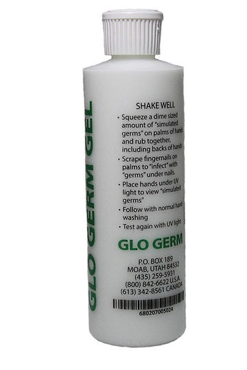 GLO GERM Gel Lotion - 8 oz Two Pack - Promotes Hand Washing & Aseptic Techniques - Model GGG9O