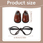 Mikovivi Mini Doll Shoes And Glasses Set, Stylish Mini Toy Shoes And Glasses For 17Cm Doll Footwear Eyewear Decoration To Match