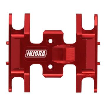 INJORA RC Skid Plate for Axial SCX24 Bronco Gladiator Deadbolt C10 Upgrades Parts 1/24 RC Crawler(Red)