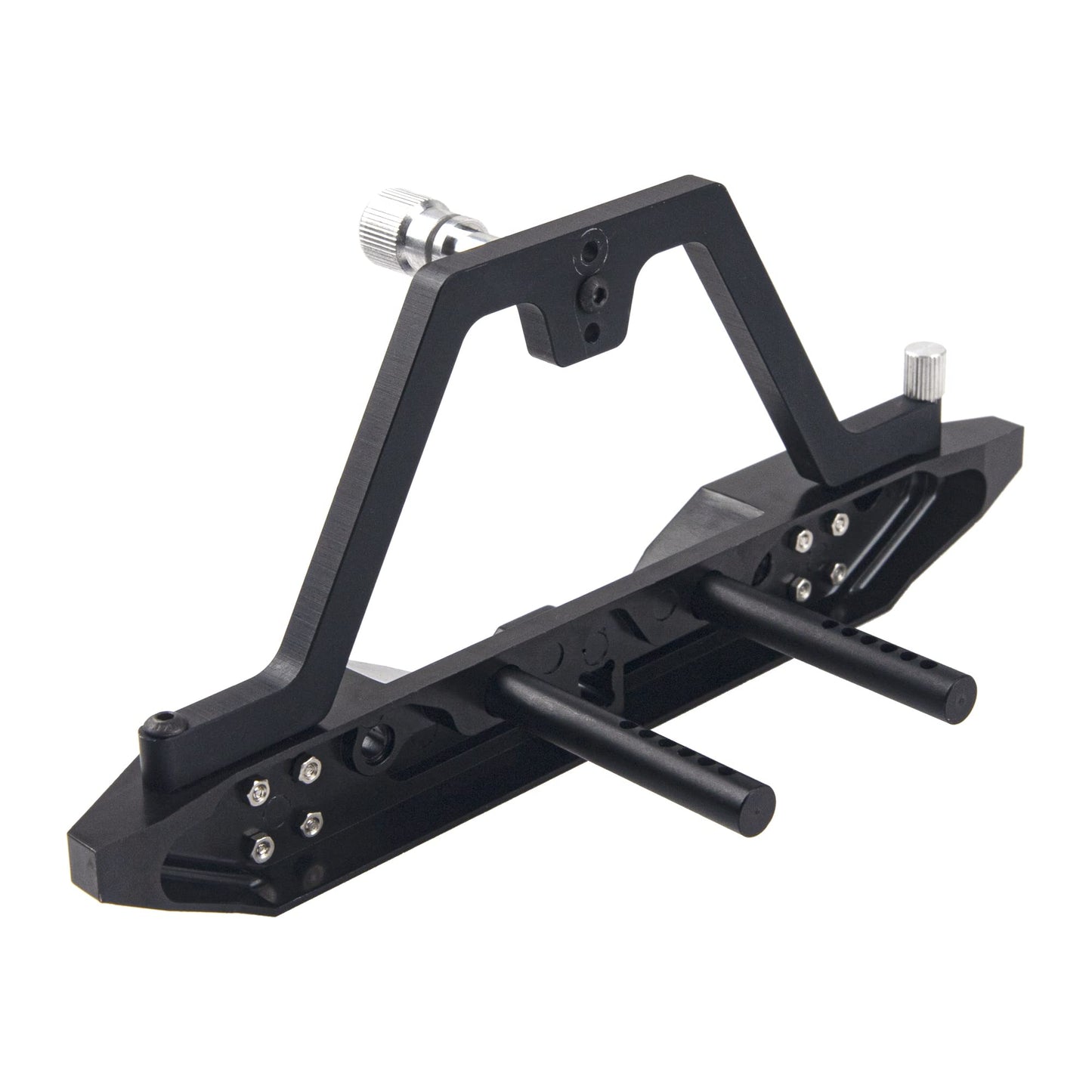 Vgoohobby Aluminum Rear Bumper with Spare Tire Carrier & Tow Hook Compatible with Axial SCX10 Jeep SCX10 II 90046 90047 TRX-4 TR