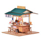 Cjeuxnr DIY Miniature Dollhouse Kit Japanese Shop Wooden Dollhouse Tiny House kit with Furniture and LED Lights Building Model Puzzle Toy for mature-themed Creative Gifts