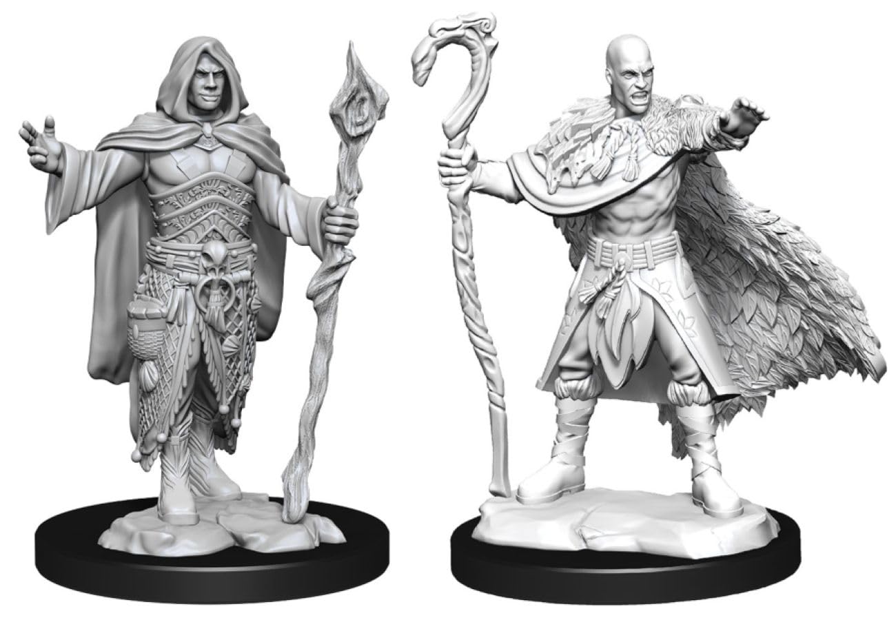 Wizkids/Neca Human Druid Male D&D Nolzur'S Marvelous Unpainted Miniatures