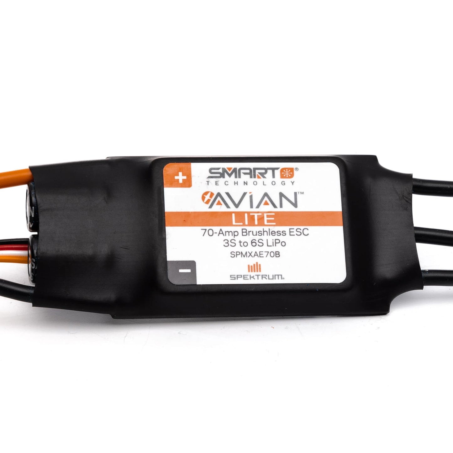 Spektrum Avian 70-Amp Smart Lite Brushless ESC; 3S-6S, IC3, SPMXAE70B