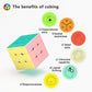 Vdealen 3X3X3 Speed Cube Set, 6 Pack Speed Cube Bulk Magic Cube Set, School Classroom Prize For Students Birthday Party Favors Stocking Stuffers Gifts For Kids Teens Adults(Macaron Stickerless)