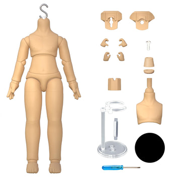 Ymy New Ob11 Extended Size Gsc 1/12 Bjd Doll Body - Joint Movable Doll Model Action Figure(Light Tan-4.6 In)