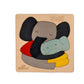 EKOPLAYs Wooden Puzzles for Kids, 9 Piece Jigsaw Puzzle for PreSchool Kids, Learning Educational Toys Gifts for Boys Girls. Ani