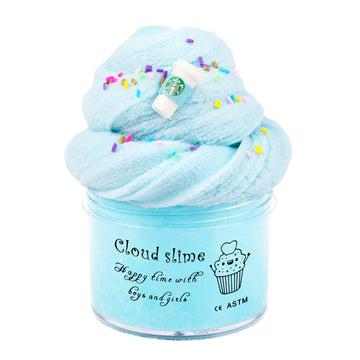 Sky Blue Cloud Slime, Non-Sticky And Putty Slime, Stress Relief Scented Slime Toy For Kids Education, Party Favor And Birthday G