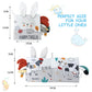 Vicloon Cloth Books, 3D Touch Feel High Contrast Cloth Book, Baby Books Toys For Baby 0-12 Months, Soft Baby Books Touch And Feel Crinkle For Infants Toddler Gifts Toy(Rabbit)