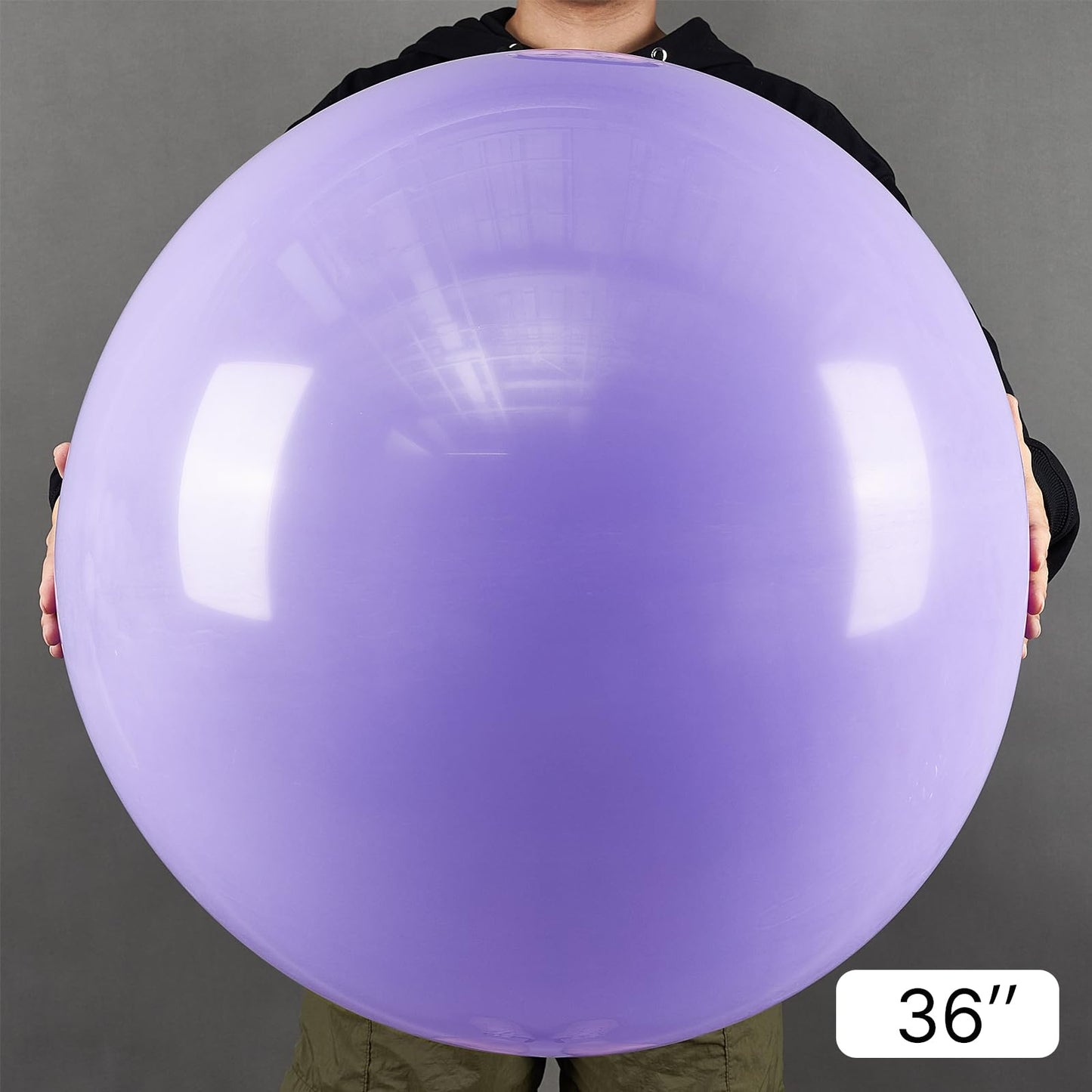 Partywoo Purple Large Balloons, 4 Pcs 36 Inch Balloons, Pastel Purple Big Balloons, Pale Purple Giant Balloons, Jumbo Balloons For Birthday Party Decorations, Baby Shower Decorations, Purple-Q10