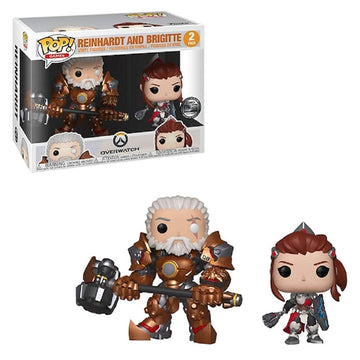 Sdcc 2019 Exclusive Blizzard Pop Overwatch: Reinhardt And Brigitte 2 Pack