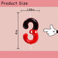 3rd Black Red Birthday Candles for Boys Girls, Red Mouse Cake Topper Cupcake Decor, Cartoon Themed Birthday Party Decorations Su