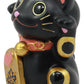Atl Ebros Black Maneki Neko Cat Collector Figurine Japanese Lucky Cat Charm Mao Mao Black Kitten Decorative Sculpture