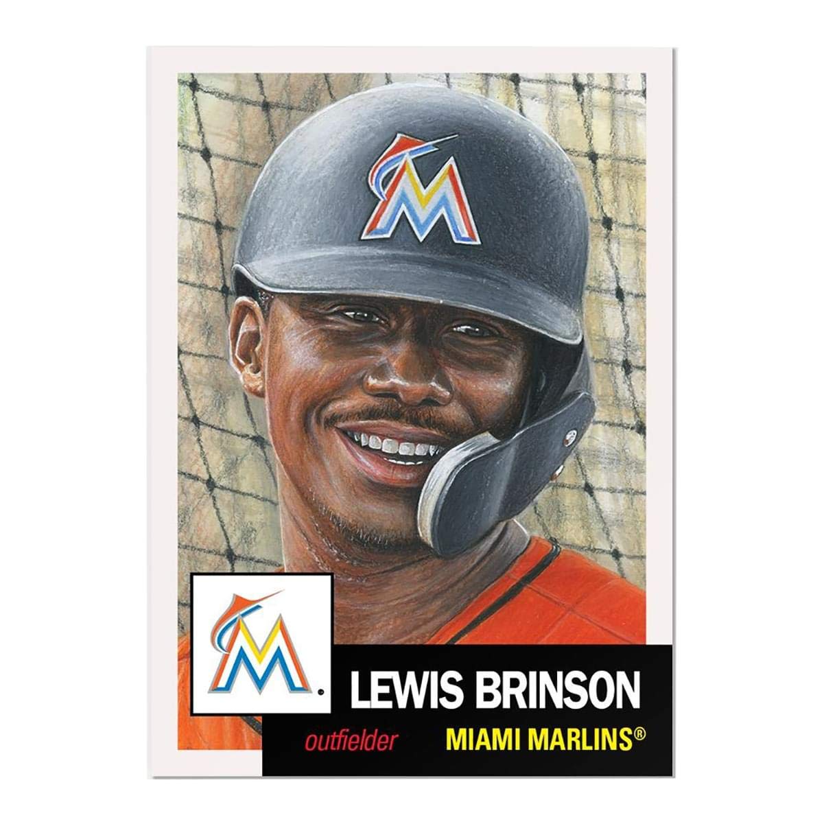 Miami Marlins #33 Lewis Brinson Mlb Topps Living Set Card