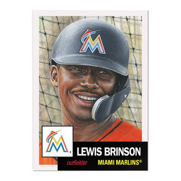 Miami Marlins #33 Lewis Brinson Mlb Topps Living Set Card