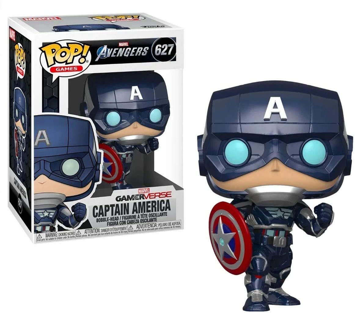 Funko Pop! Marvel: Avengers Game - Captain America (Stark Tech Suit)