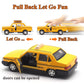 OTONOPI New York City Taxi Cab Toy Taxi Car Toy for Kids Yellow Cab Diecast Model Toy Car with Pullback Action for Toddler Age 3