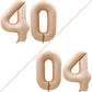 Goer Number 40 Balloons For 40Th Birthday Party Decorations,42 Inch Jumbo Foil Helium Balloons For 40Th Anniversary (Caramel)