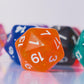 10Pc D20 Polyhedral Dice Set 22Mm For Dnd Rpg Mtg Table Games (Transparent Dice)